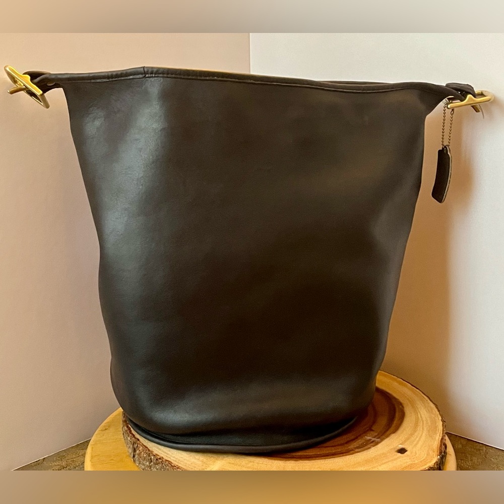 Vintage Coach Duffle Sac Black XL Made in New York City - Picture 4 of 17